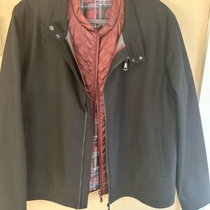 Robert Graham XXL Men’s Black Jacket with Maroon Vest NWOT